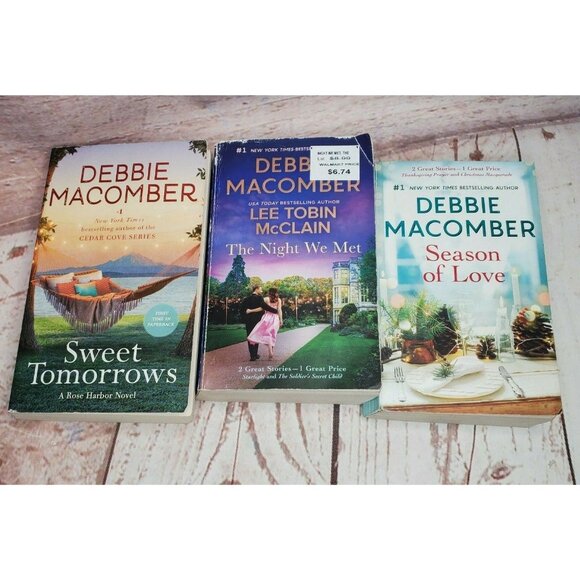 3 Debbie Macomber Book Bundle The Night We Met, Season Of Love & Sweet Tomorrows - Picture 1 of 9